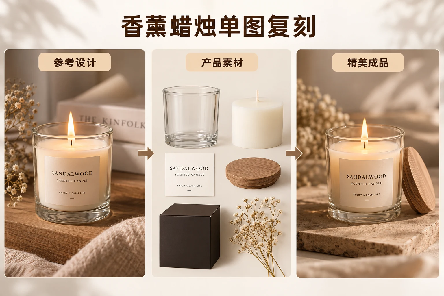 风格复刻香薰蜡烛单图复刻案例图
