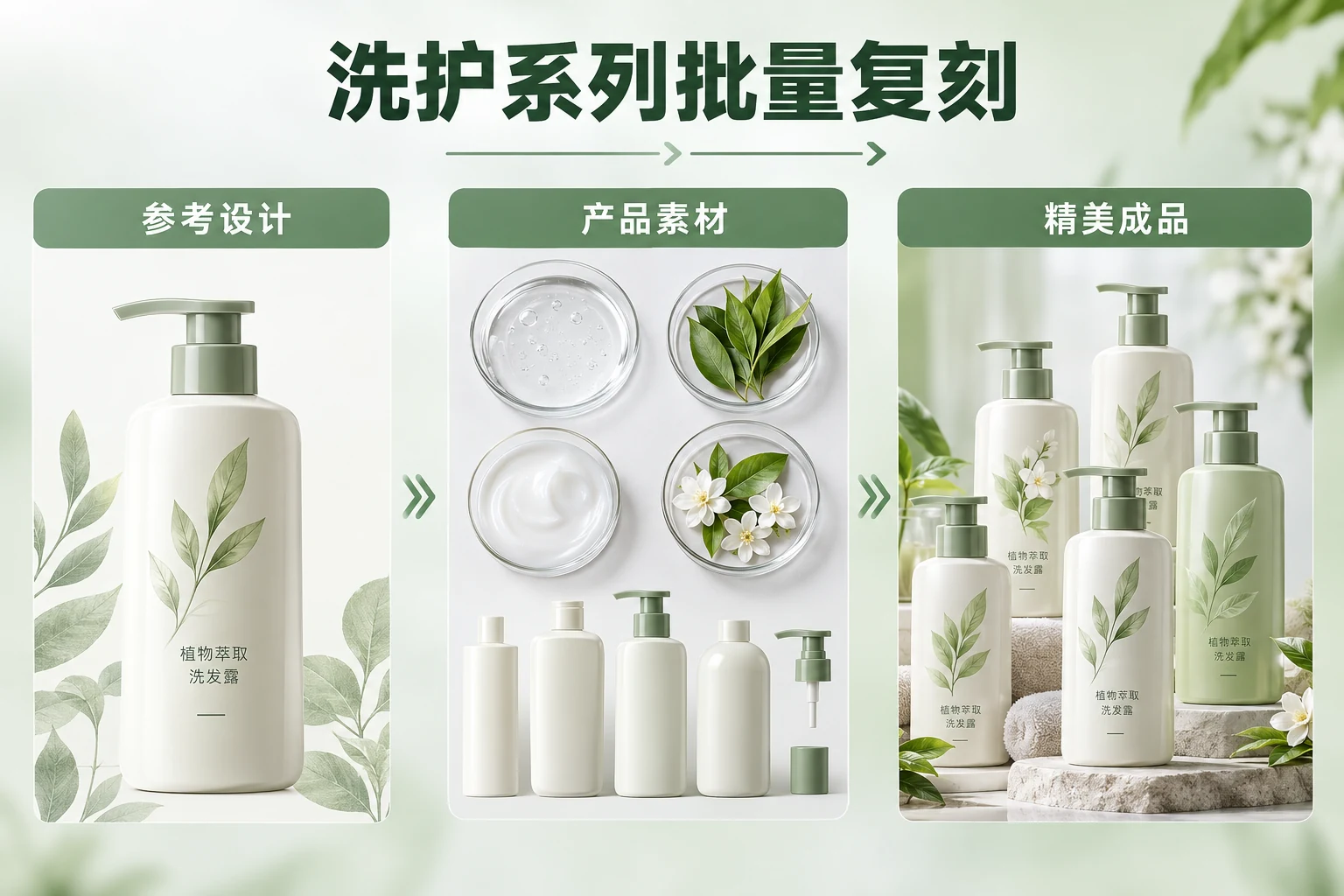 风格复刻洗护系列批量复刻案例图