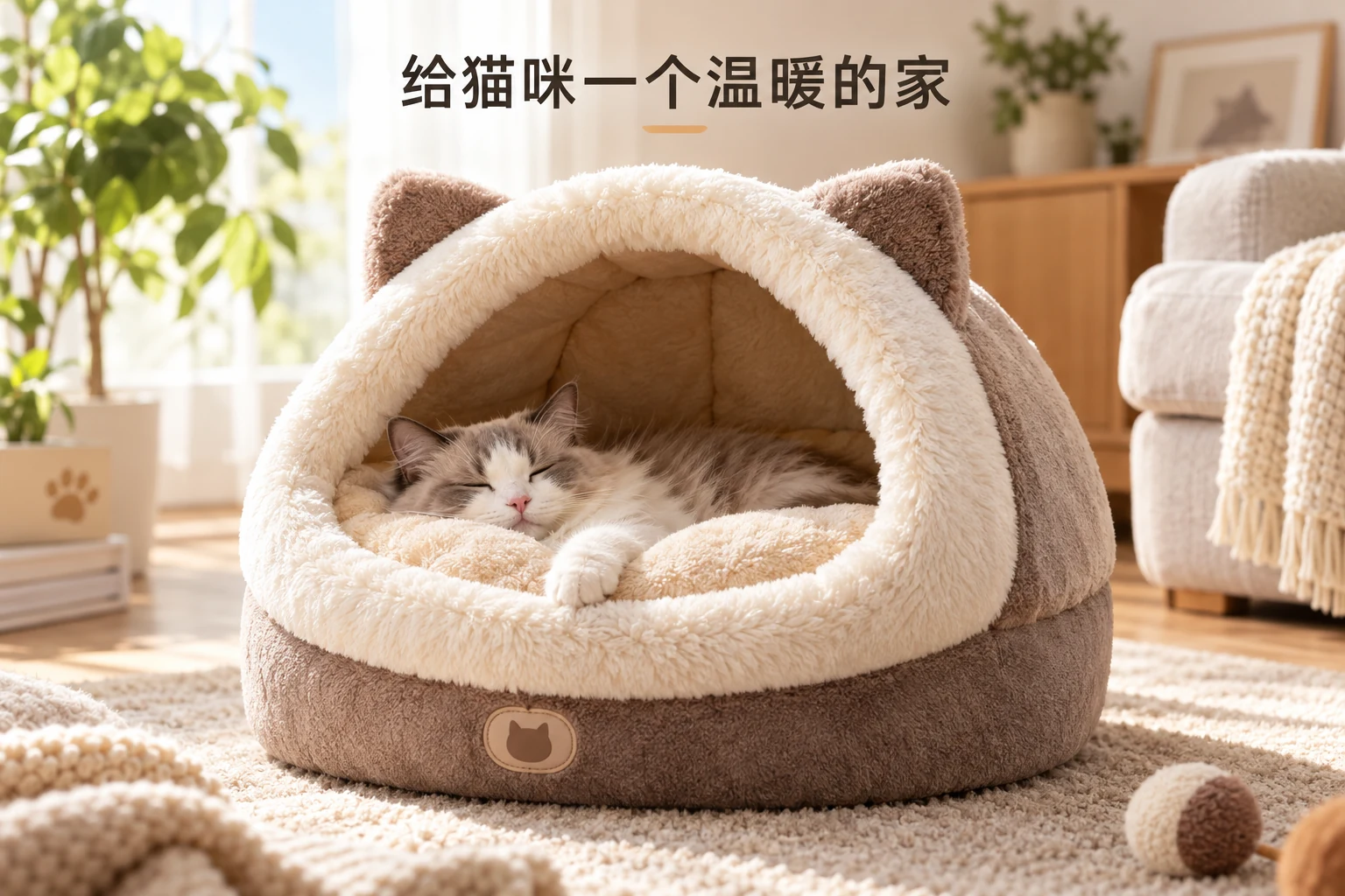 猫窝 · 主图，AI生成的设计案例