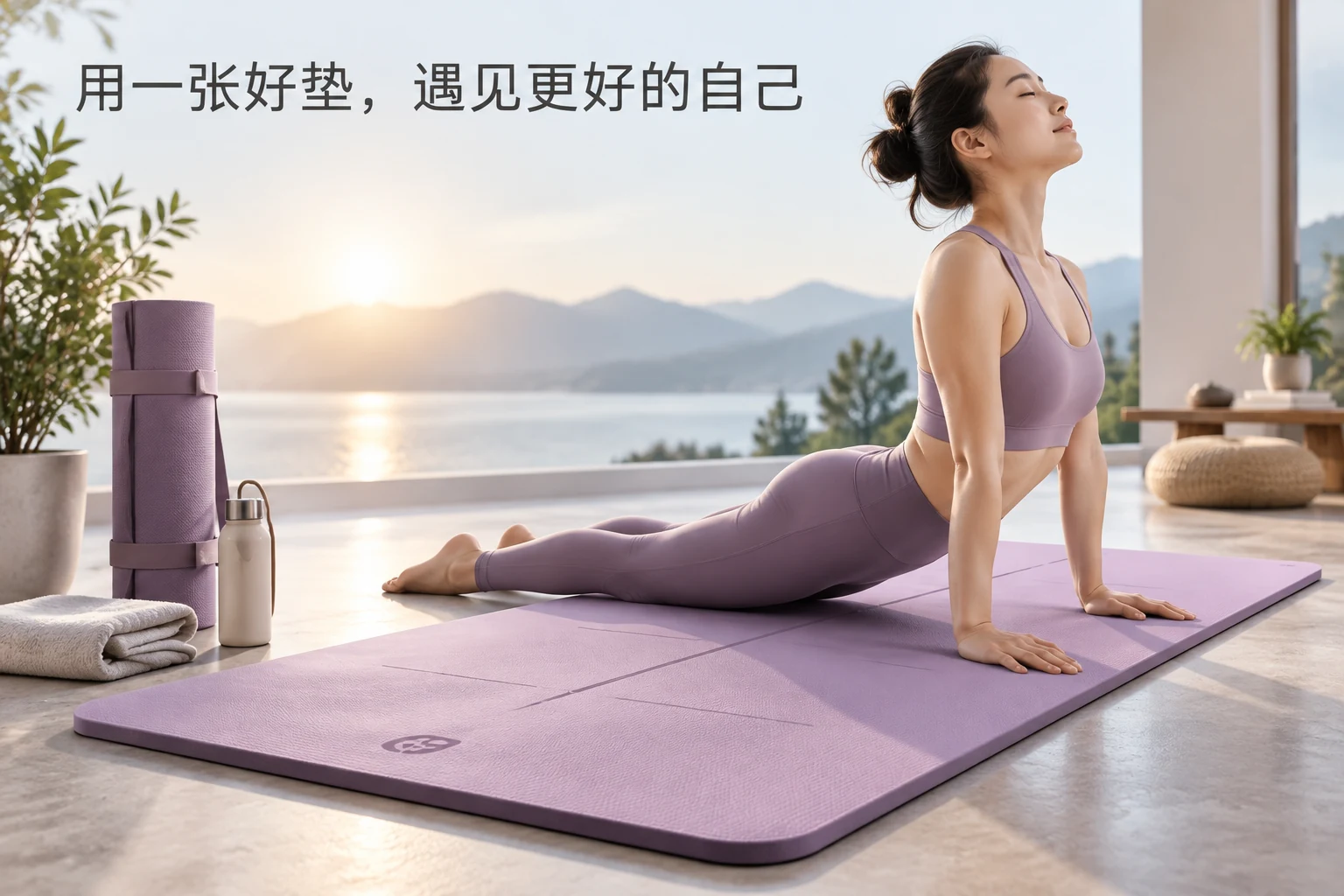 瑜伽垫 · 主图，AI生成的设计案例
