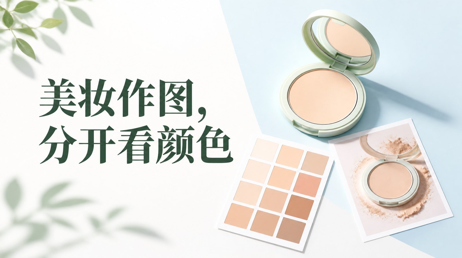 美妆商品图制作,粉饼颜色与外壳反光要分开看文章封面