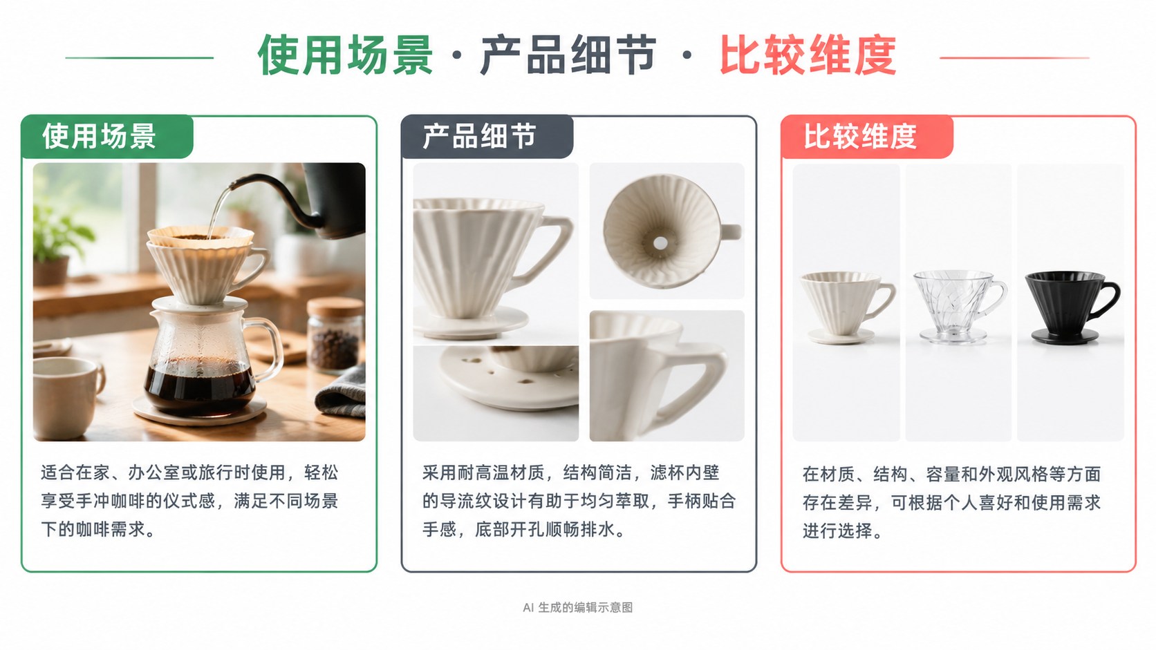 做亚马逊 A+ 图，先给每个模块一个明确答案：使用场景、产品细节、比较维度示意