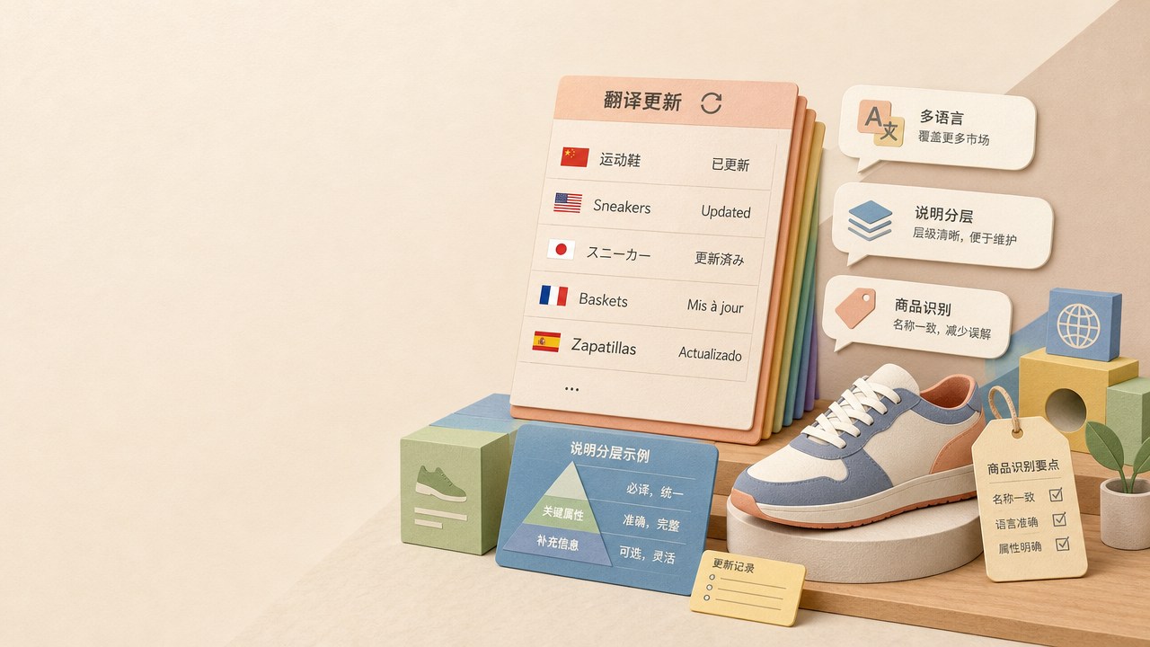 跨境商品图有多种语言,画面是不是应该少写字