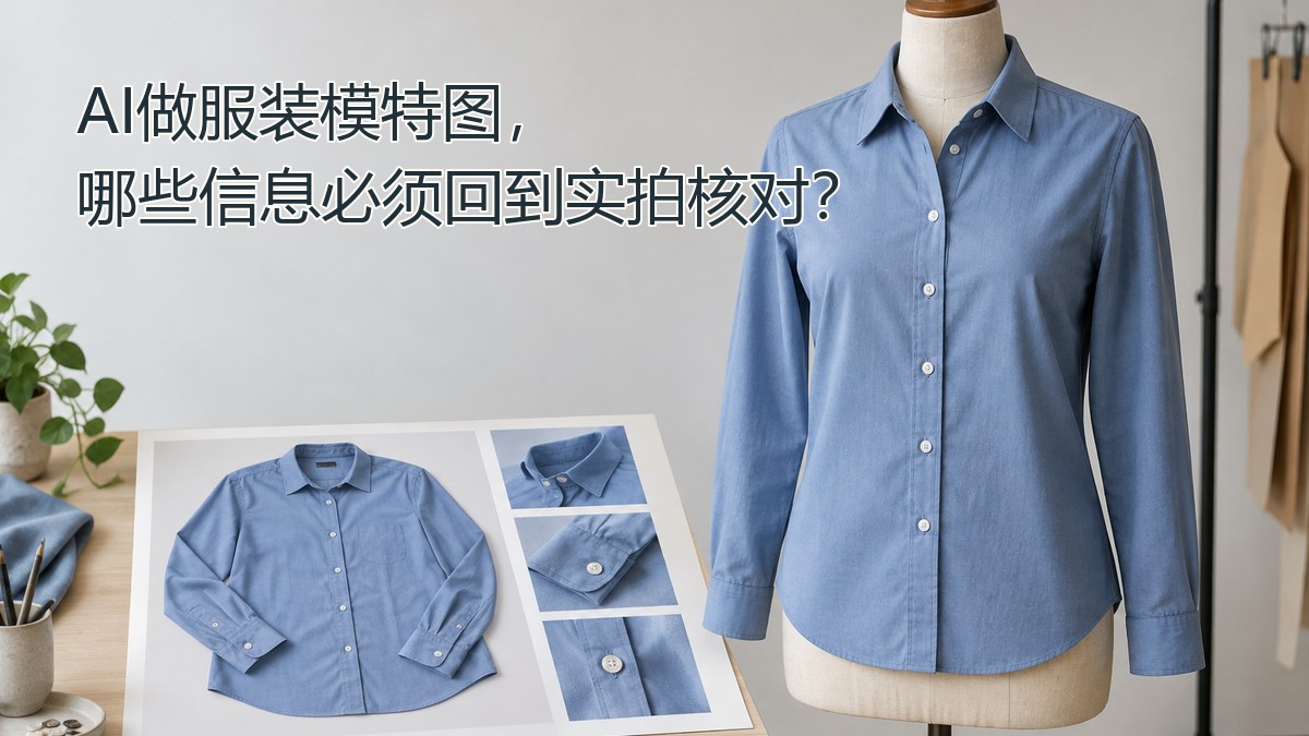 AI 做服装模特图,哪些信息必须回到实拍核对?