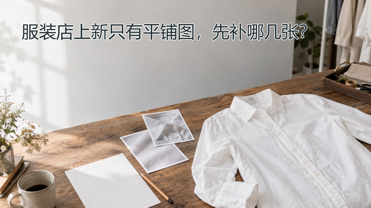 服装店上新只有平铺图,先补哪几张?
