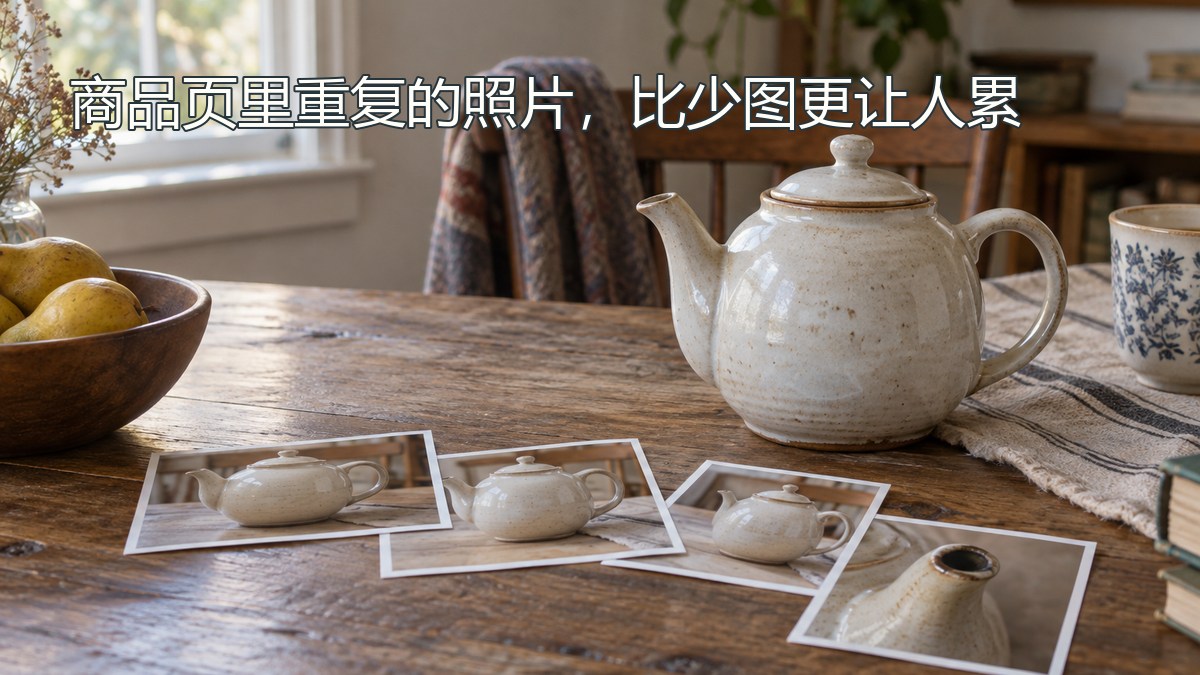 商品页里重复的照片,比少图更让人累