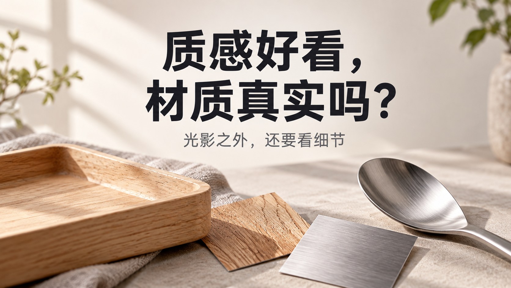 画面看起来很有质感,商品的材质就交代清楚了吗?