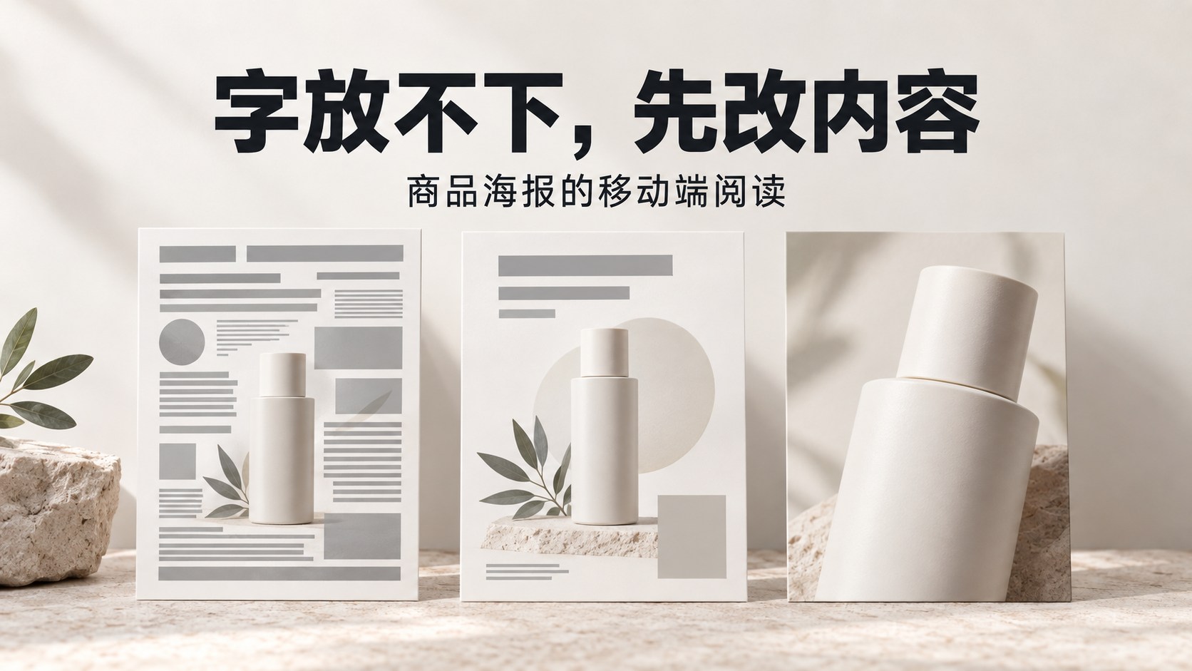 商品海报字放不下时,先别继续缩小字号