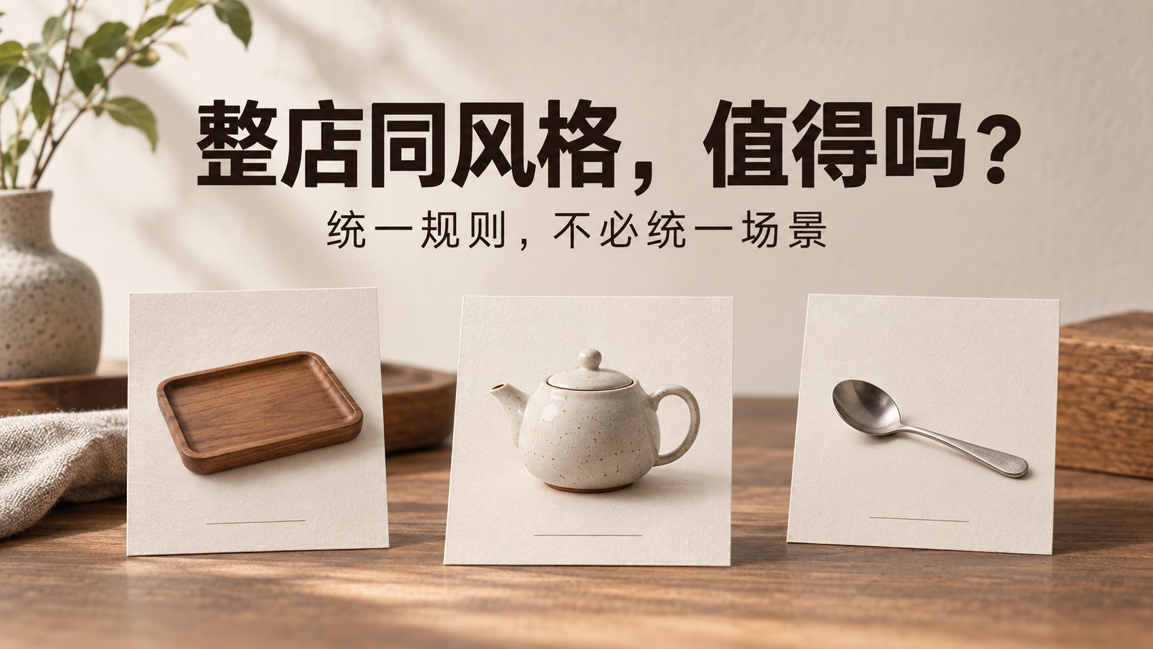 一家店的商品图,都做成同一种风格,值得吗?