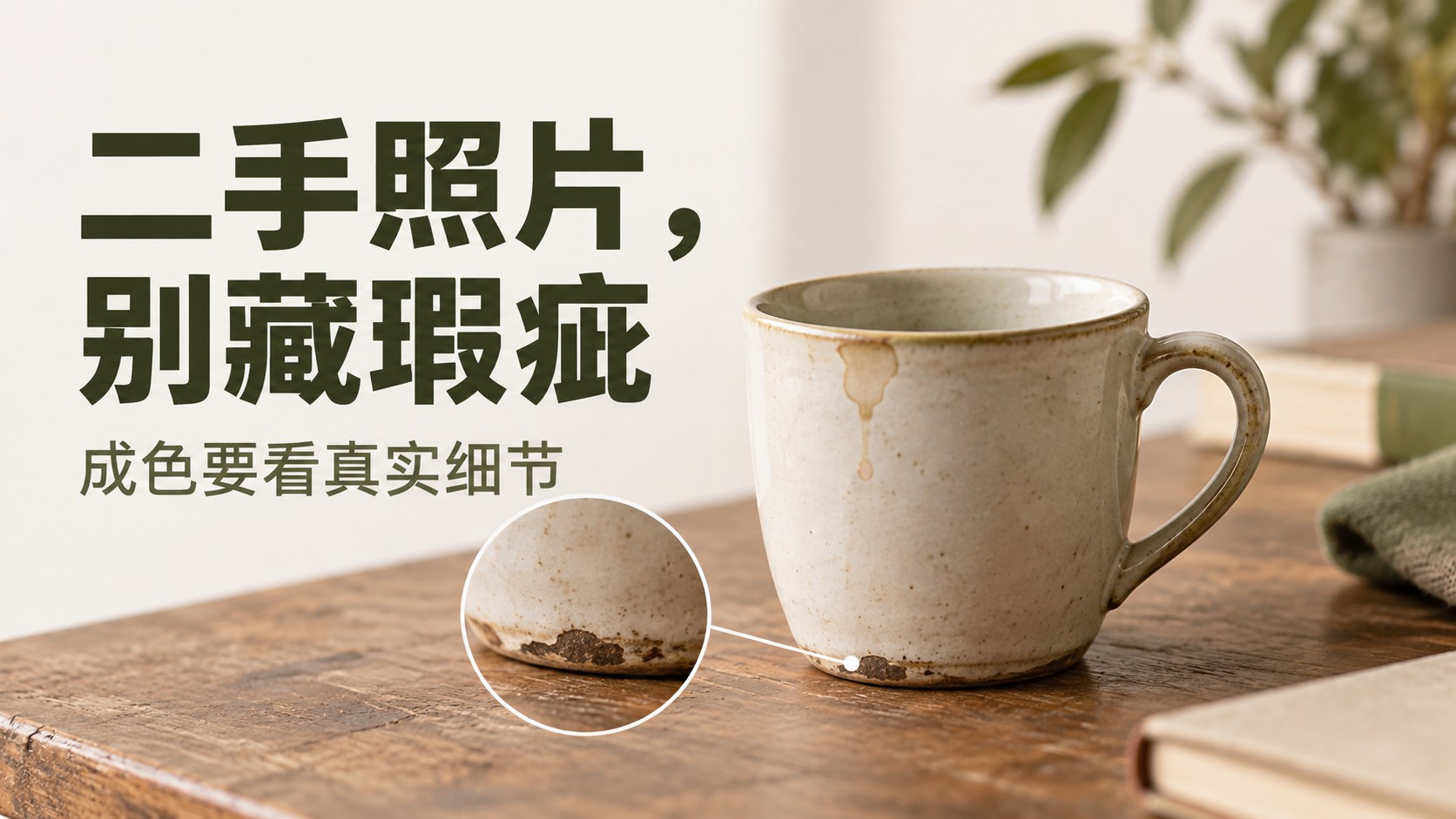 看二手物品照片时,我更想确认那些不漂亮的地方