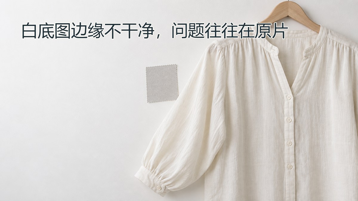 白底图边缘不干净,问题往往在原片